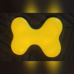 Yellow Bone-Shaped Home Accent